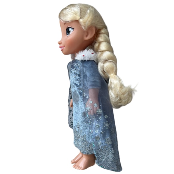 Disney Princess Frozen Elsa Doll 13” Doll Fur Collar Dress - Picture 3 of 8